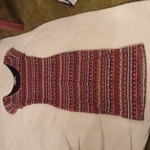 Almost famous multi colored dress size small PO